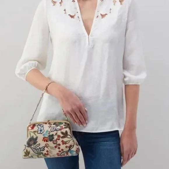 NWT New Hobo Lana Crossbody Baguette Clutch Leather Retired Rare